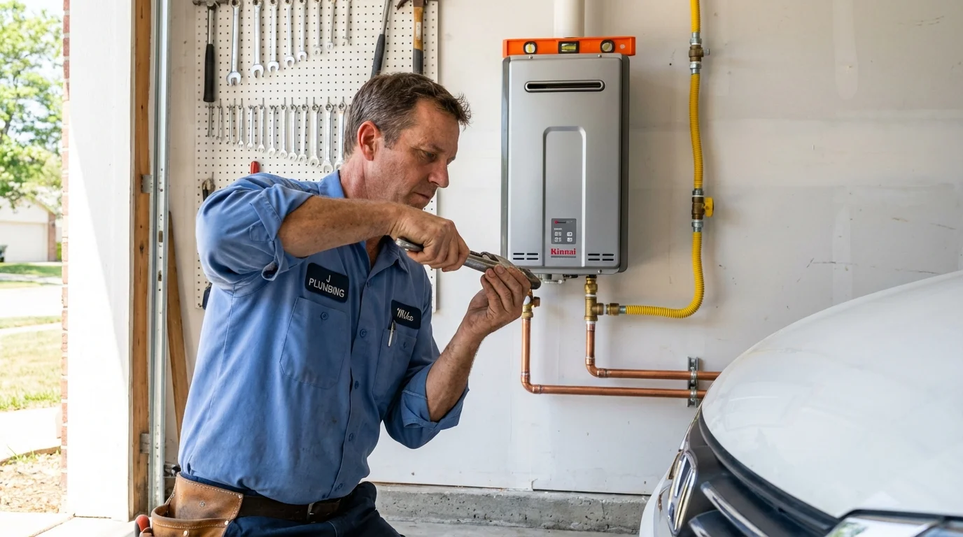 Tankless water heater installation by a Johns Plumbing LLC plumber in Kerhonkson